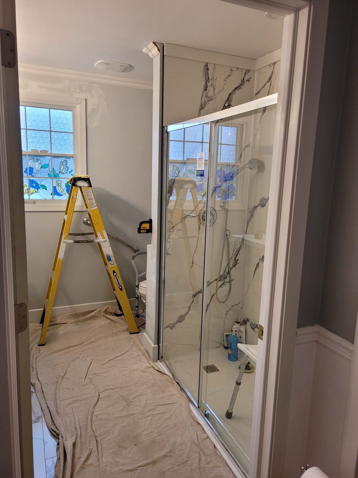 Bathroom during renovation